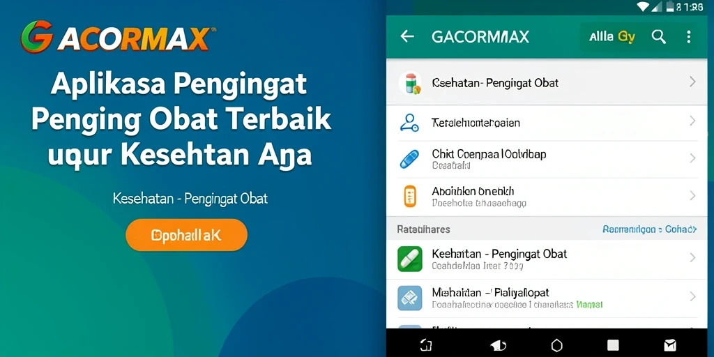 Antarmuka aplikasi GACORMAX yang sederhana dan fungsional.