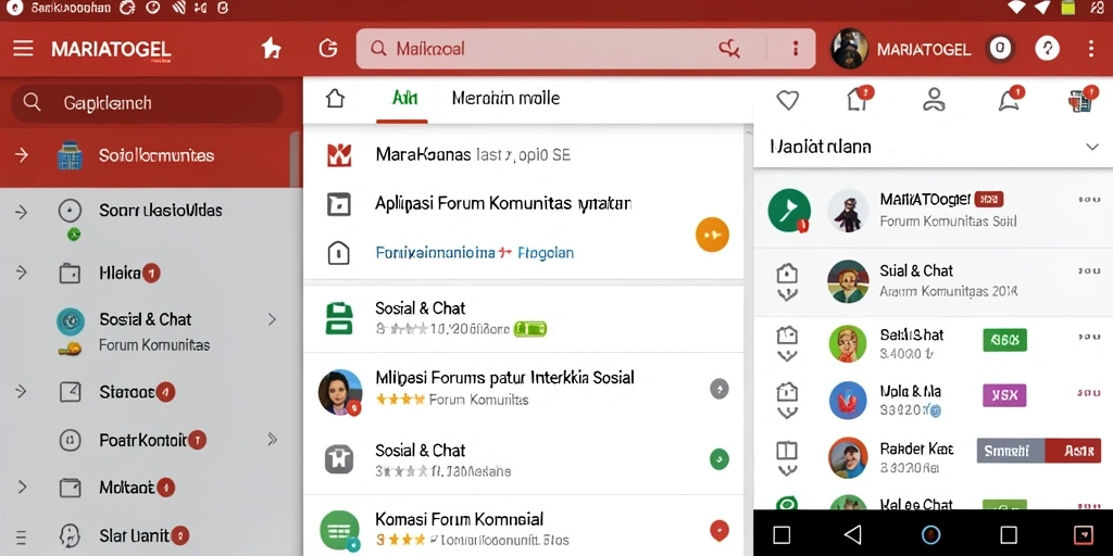 Tampilan antarmuka MARIATOGEL yang ramah pengguna dan interaktif.