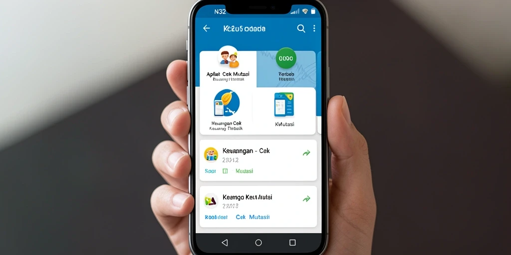 Tampilan antarmuka pengguna aplikasi N32 untuk cek mutasi.
